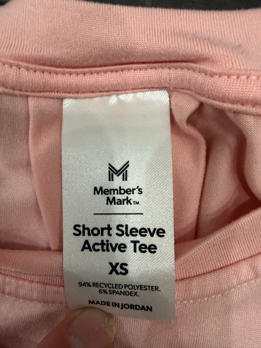 Members Mark Pink Active Tee XS Short Sleeve Athletic Top - Picture 4 of 6